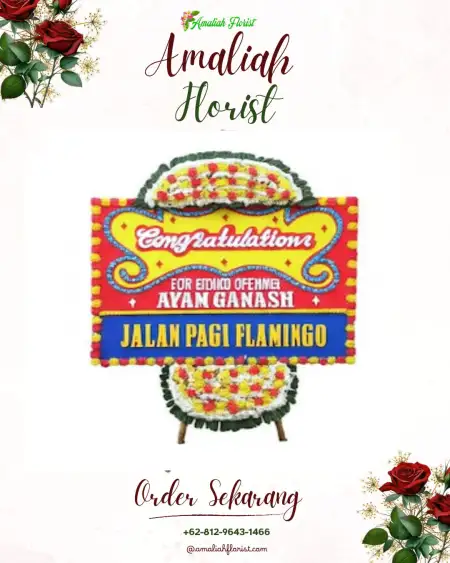 Sewa Papan Bunga Battang Barat